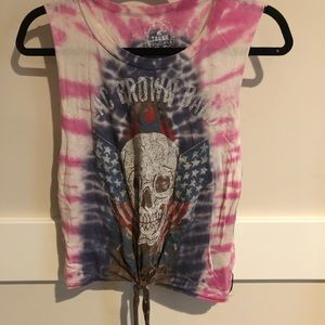 Trunk tie dye top